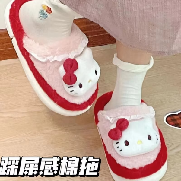 Hello Kitty Fluffy Slippers
